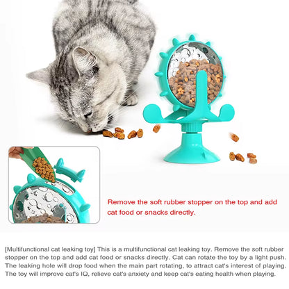 Whisker Wizard™: The Ultimate Spin-and-Snack IQ Toy for Cats & Small Dogs! 🐾🎡