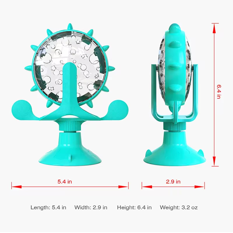 Whisker Wizard™: The Ultimate Spin-and-Snack IQ Toy for Cats & Small Dogs! 🐾🎡